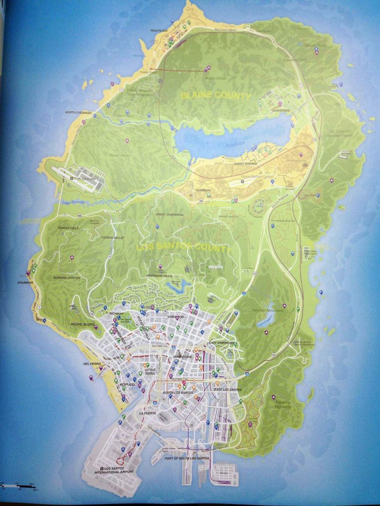 gta v los santos map