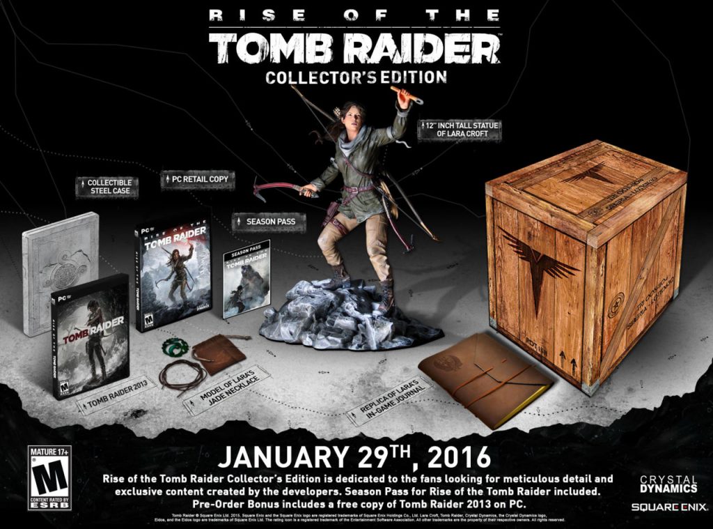Rise of the Tomb Raider 3 collectors