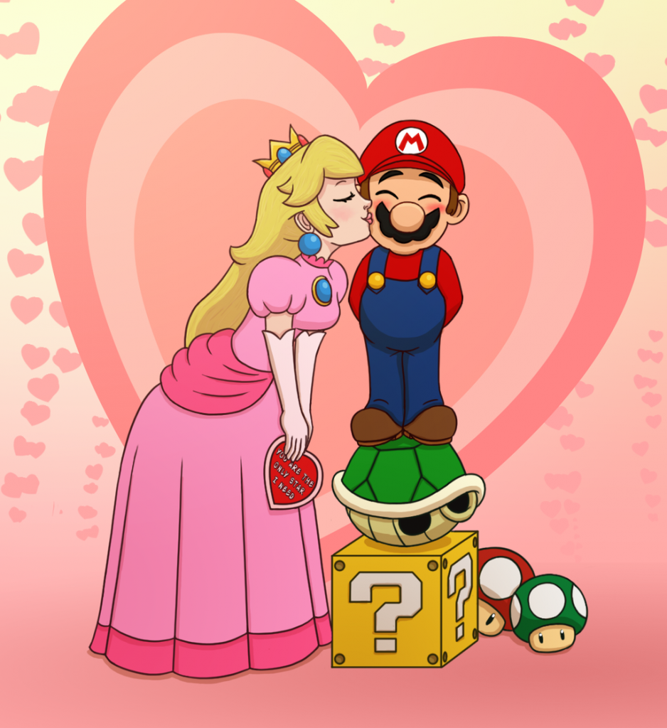 Mario and Peach