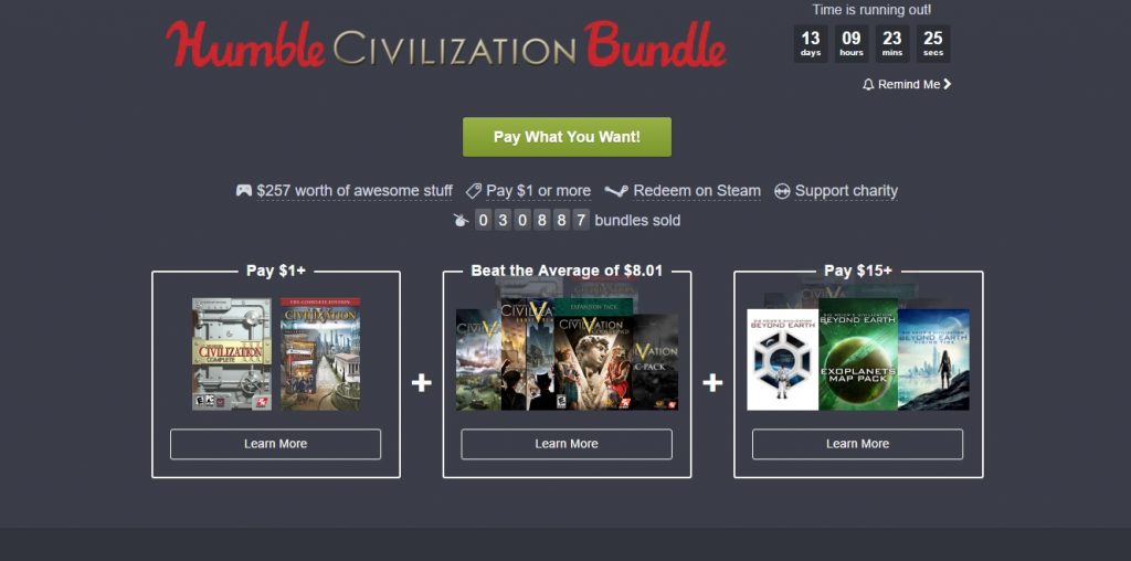 Civilization Humble Bundle 1