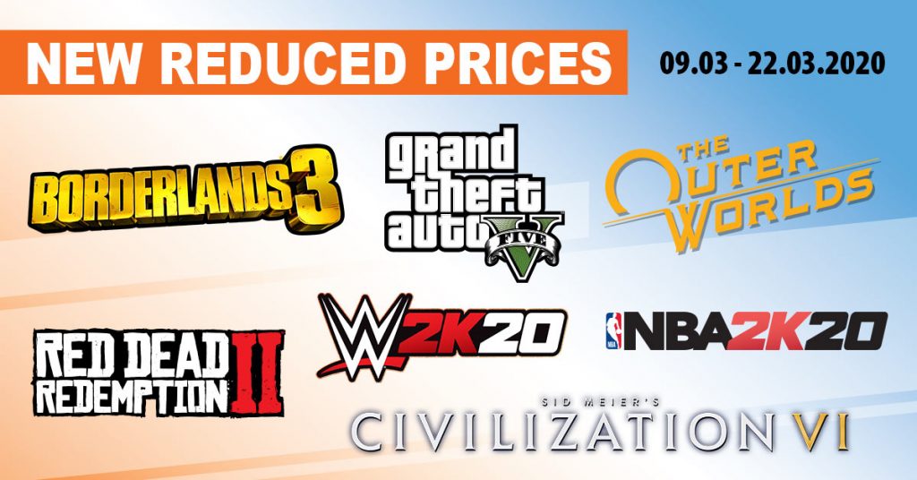 Σούπερ προσφορές στα games της Take-Two! Borderlands 3, GTA VI, NBA 2K20 και… πολλά ακόμη!