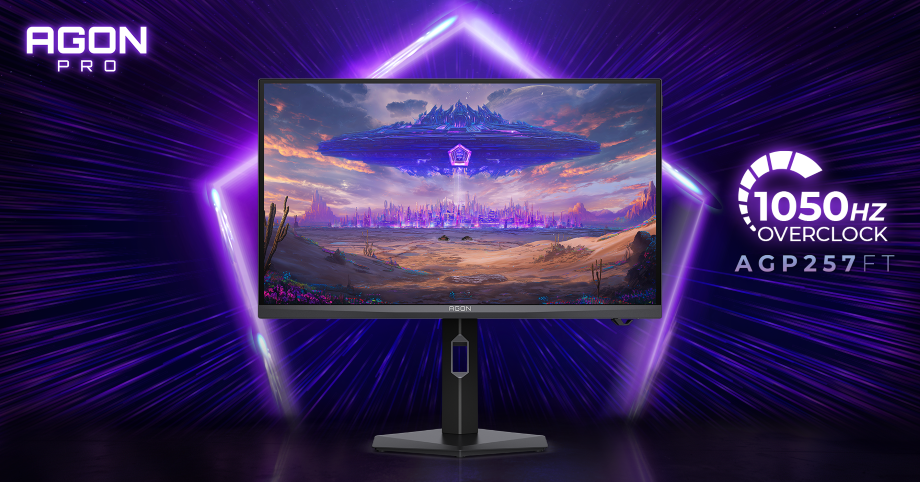 AGON PRO AGP257FT: Οθόνη esports με πάνελ Oxide Fast IPS και εγγενή ρυθμό ανανέωσης 1000 Hz